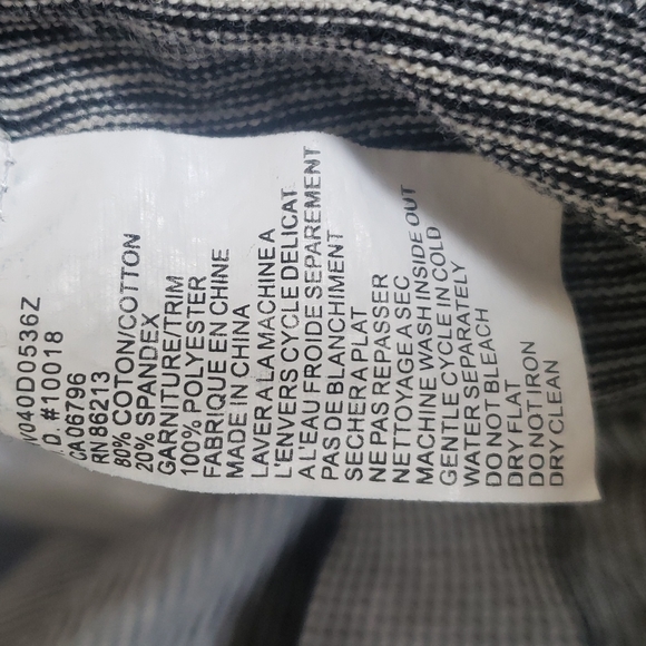 Tristan stripped long sleeve henley sweater, XXL - Picture 4 of 4